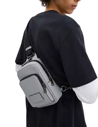 Coach Racer Sling Pack Grey Blue