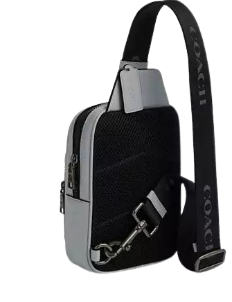 Coach Racer Sling Pack Grey Blue