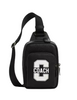 Coach Racer Sling Pack With Varsity Motif Black Chalk
