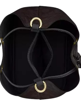 Coach Rowan Bucket Bag In Signature Canvas Walnut Black