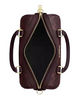 Coach Rowan Satchel Bag In Signature Canvas Black Currant