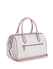 Coach Rowan Satchel Bag In Signature Canvas Chalk Carnation