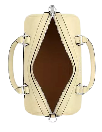 Coach Rowan Satchel Bag In Signature Canvas Hay