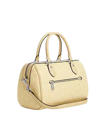 Coach Rowan Satchel Bag In Signature Canvas Hay