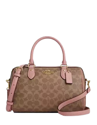 Coach Rowan Satchel In Signature Canvas Brixton Baker