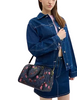 Coach Rowan Satchel Bag In Signature Canvas With Cherry Print Denim