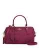 Coach Rowan Satchel Bag With Bow Charm Pink