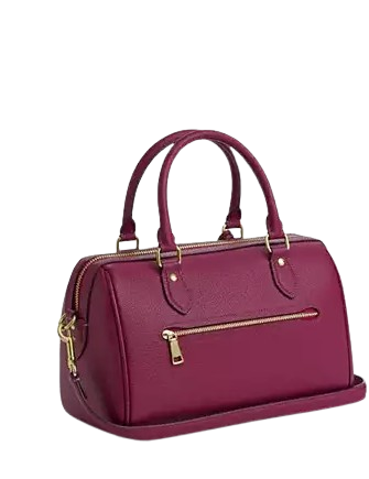 Coach Rowan Satchel Bag With Bow Charm Pink