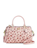 Coach Rowan Satchel Bag With Rose Print Blush