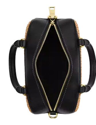 Coach Satchel Crossbody Bag Toast Black