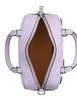 Coach Satchel Crossbody Bag With Floral Applique Lilac