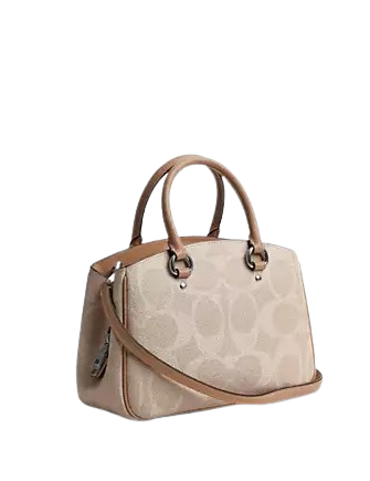 Coach Savannah Small Carryall Bag In Signature Canvas Sand Taupe