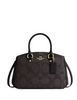 Coach Savannah Small Carryall Bag In Signature Canvas Walnut Black