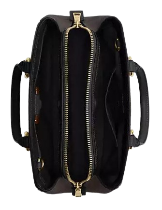 Coach Savannah Small Carryall Bag In Signature Canvas Walnut Black