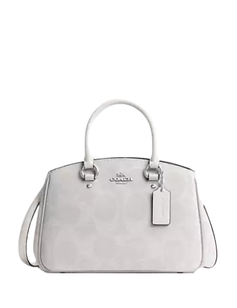 Coach Savannah Small Carryall Bag In Signature Canvas White Chalk