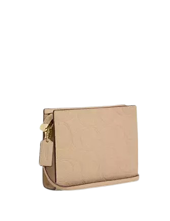 Coach Slim Crossbody Bag In Signature Leather Oat