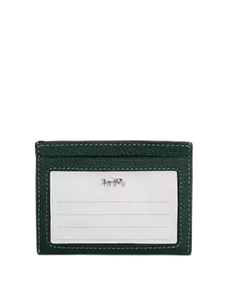 Coach Slim Id Card Case Dark Teal