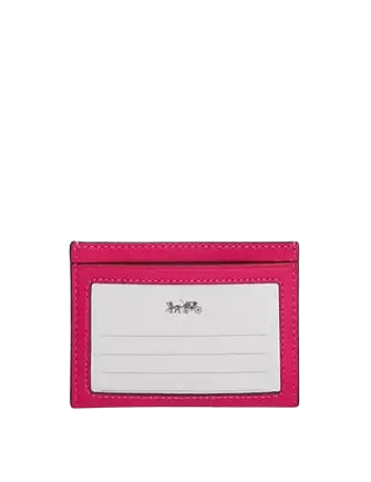 Coach Slim Id Card Case Dragon Fruit