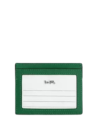 Coach Slim Id Card Case Green