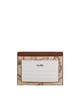 Coach Slim Id Card Case In Signature Canvas With Shell Print Sand