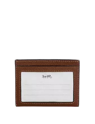 Coach Slim Id Card Case Saddle