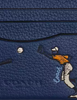 Coach Slim Id Card Case With Baseball Print Deep Blue