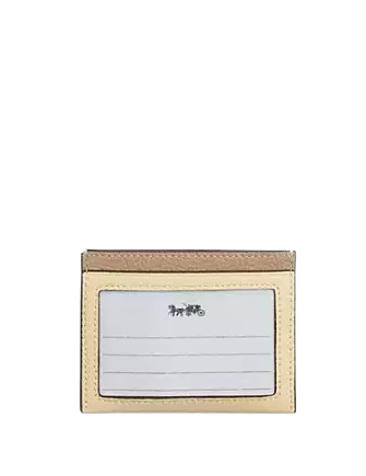 Coach Slim Id Card Case With Lemon Graphic Moonlight