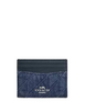 Coach Slim Id Card Case With Quilting Denim