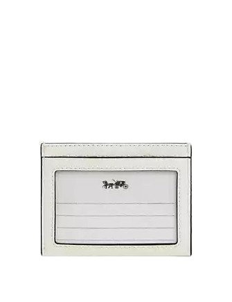 Coach Slim Id Card Case With Strawberry Graphic Chalk