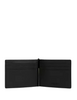 Coach Slim Money Clip Billfold Wallet In Signature Canvas Charcoal Black