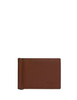 Coach Slim Money Clip Billfold Wallet Saddle