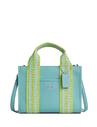 Coach Smith Tote Bag 24 Light Turquoise