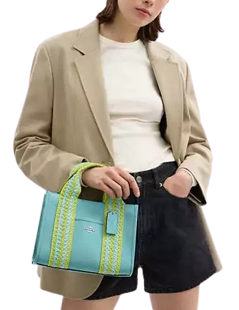 Coach Smith Tote Bag 24 Light Turquoise