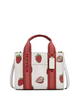 Coach Smith Tote Bag 24 With Strawberry Print Chalk