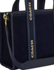 Coach Smith Tote Bag In Regenerative Cotton Dark Denim