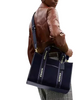 Coach Smith Tote Bag In Regenerative Cotton Dark Denim