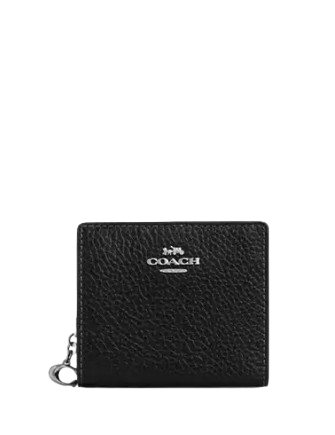 Coach Snap Wallet Black