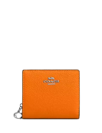Coach Snap Wallet Bright Mandarin