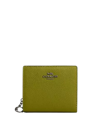 Coach Snap Wallet Bright Olive