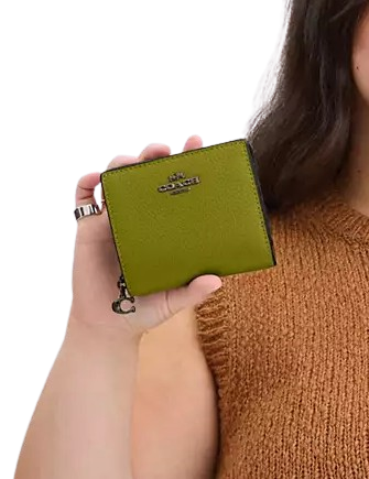 Coach Snap Wallet Bright Olive