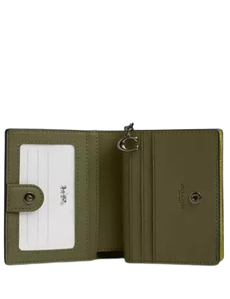 Coach Snap Wallet Bright Olive
