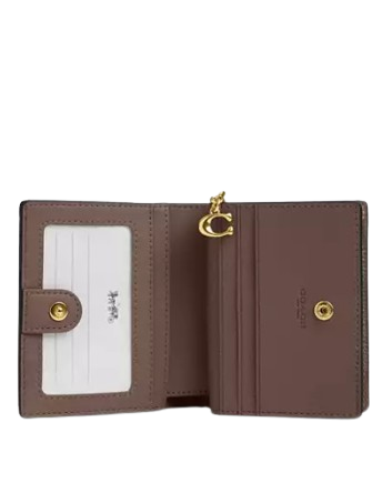 Coach Snap Wallet Dark Stone