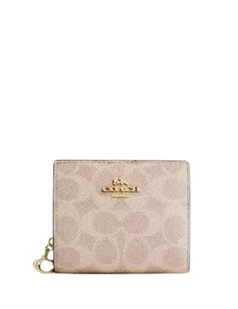 Coach Snap Wallet In Signature Canvas Brixton Baker