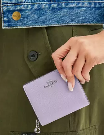 Coach Snap Wallet Lilac