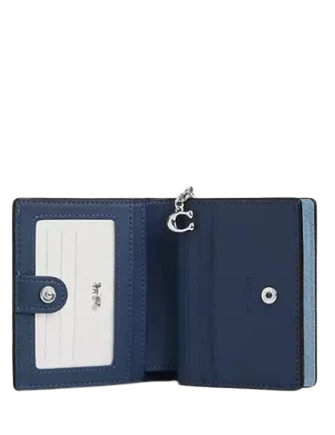 Coach Snap Wallet Pool Blue