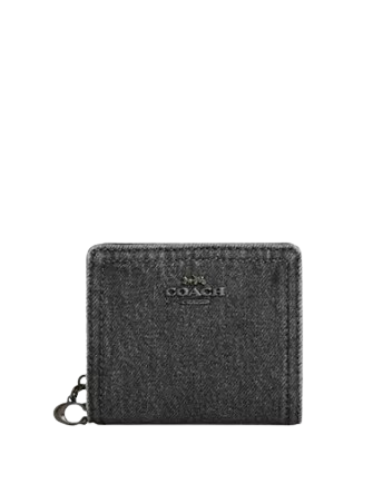 Coach Snap Wallet Washed Grey
