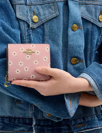 Coach Snap Wallet With Floral Print | Brixton Baker