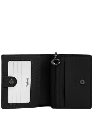 Coach Snap Wallet With Floral Applique