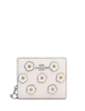 Coach Snap Wallet With Floral Applique Chalk