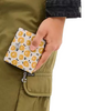 Coach Snap Wallet With Floral Print Chalk Buttercup